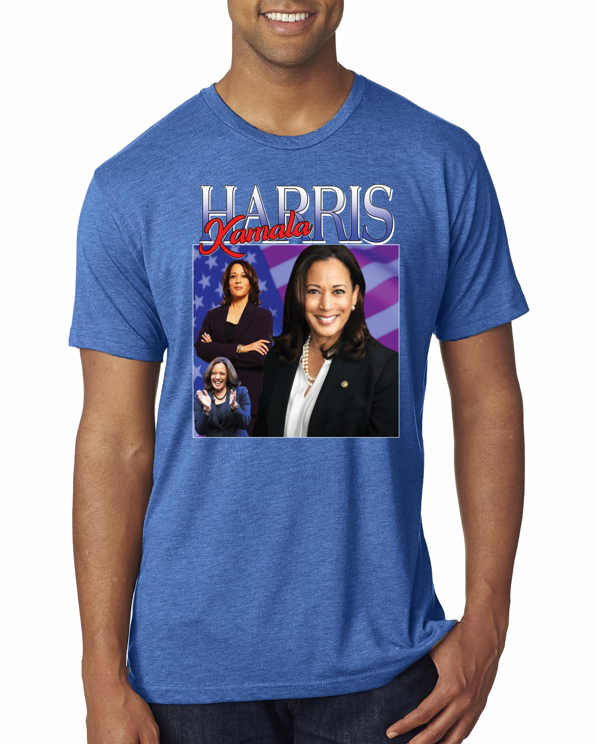 Camiseta Premium Kamala Harris for President 2024 Portrait Pro Democrats - Imagen 7 de 8