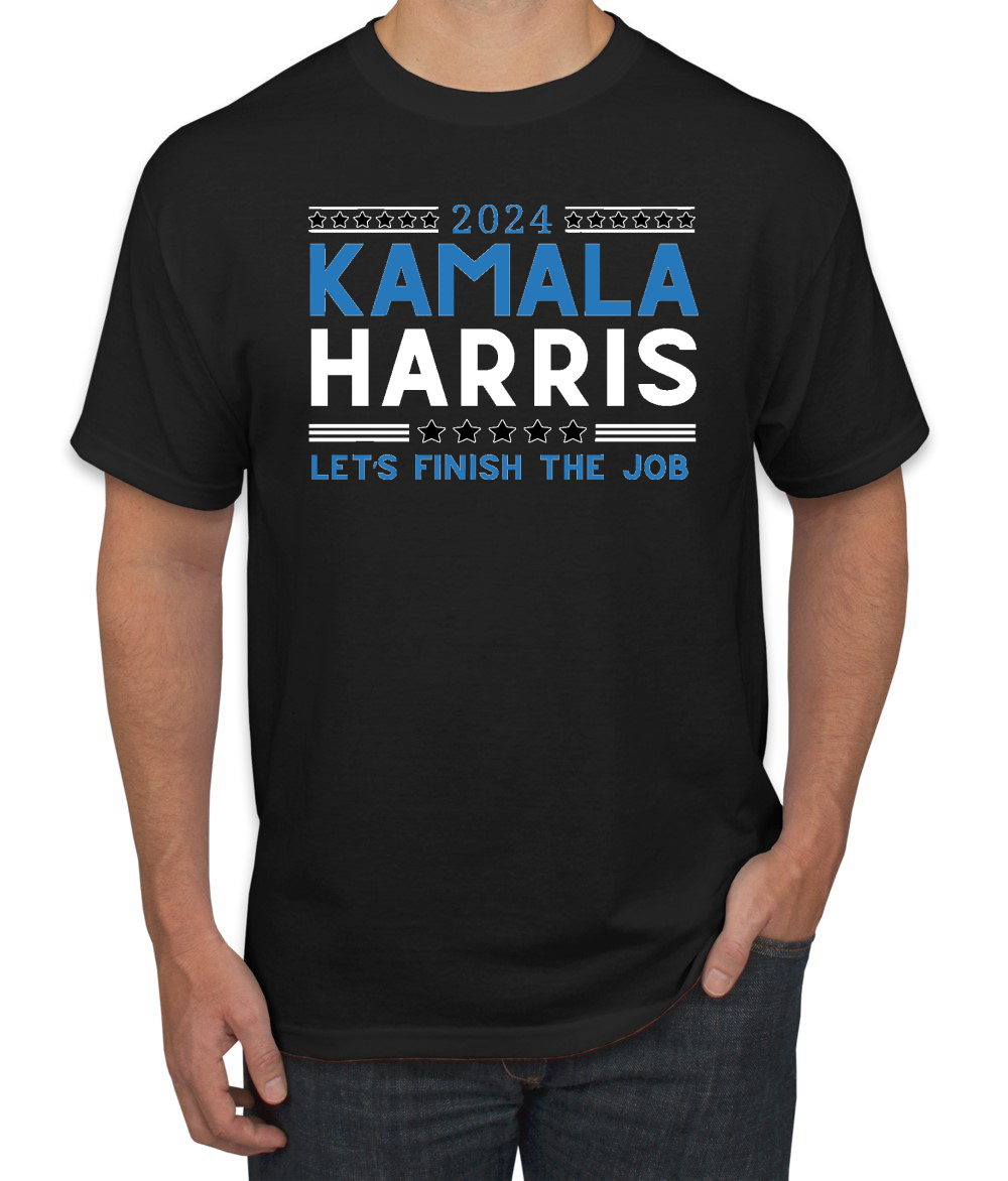 Kamala Harris 2024 | Let's Finish the Job USA Wahl Unisex T-Shirt - Bild 3 von 14
