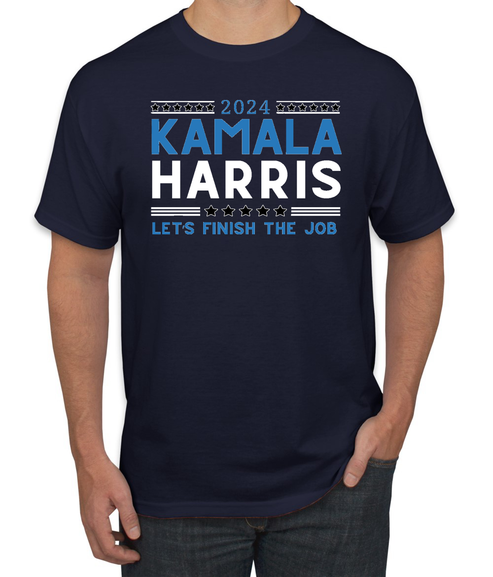 Kamala Harris 2024 | Let's Finish the Job USA Wahl Unisex T-Shirt - Bild 6 von 14