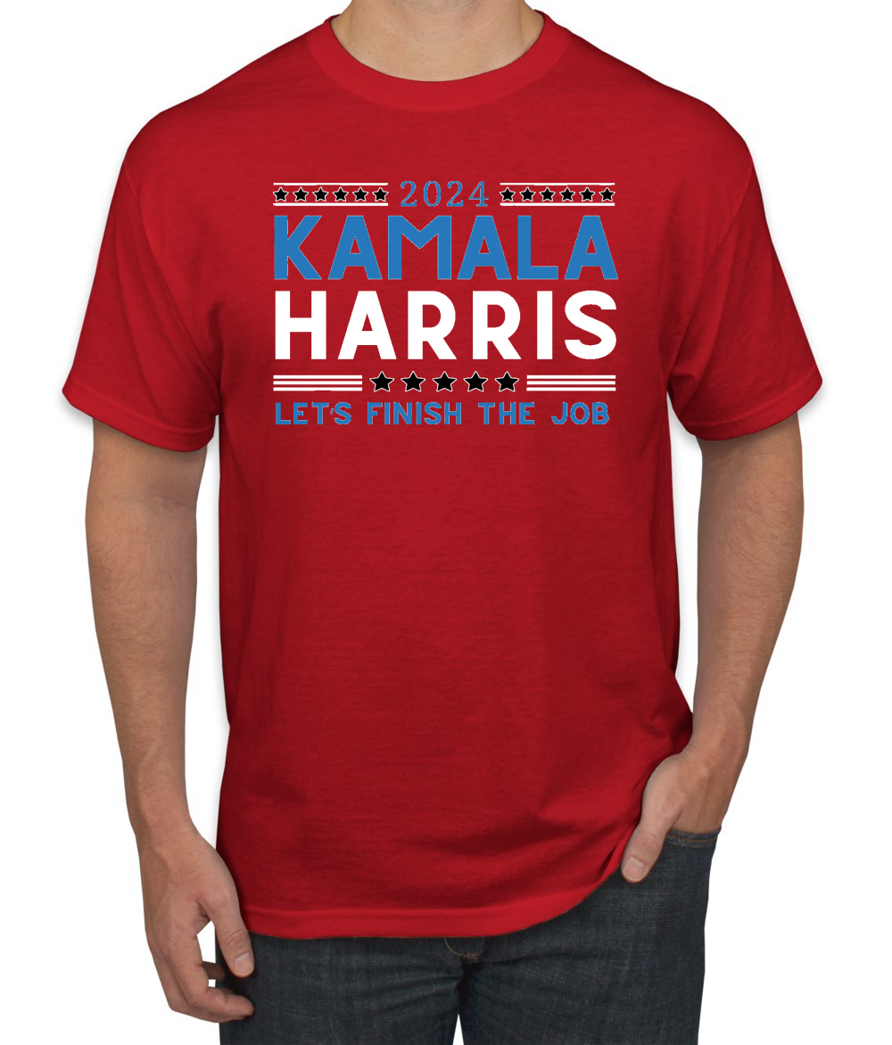 Kamala Harris 2024 | Let's Finish the Job USA Wahl Unisex T-Shirt - Bild 7 von 14
