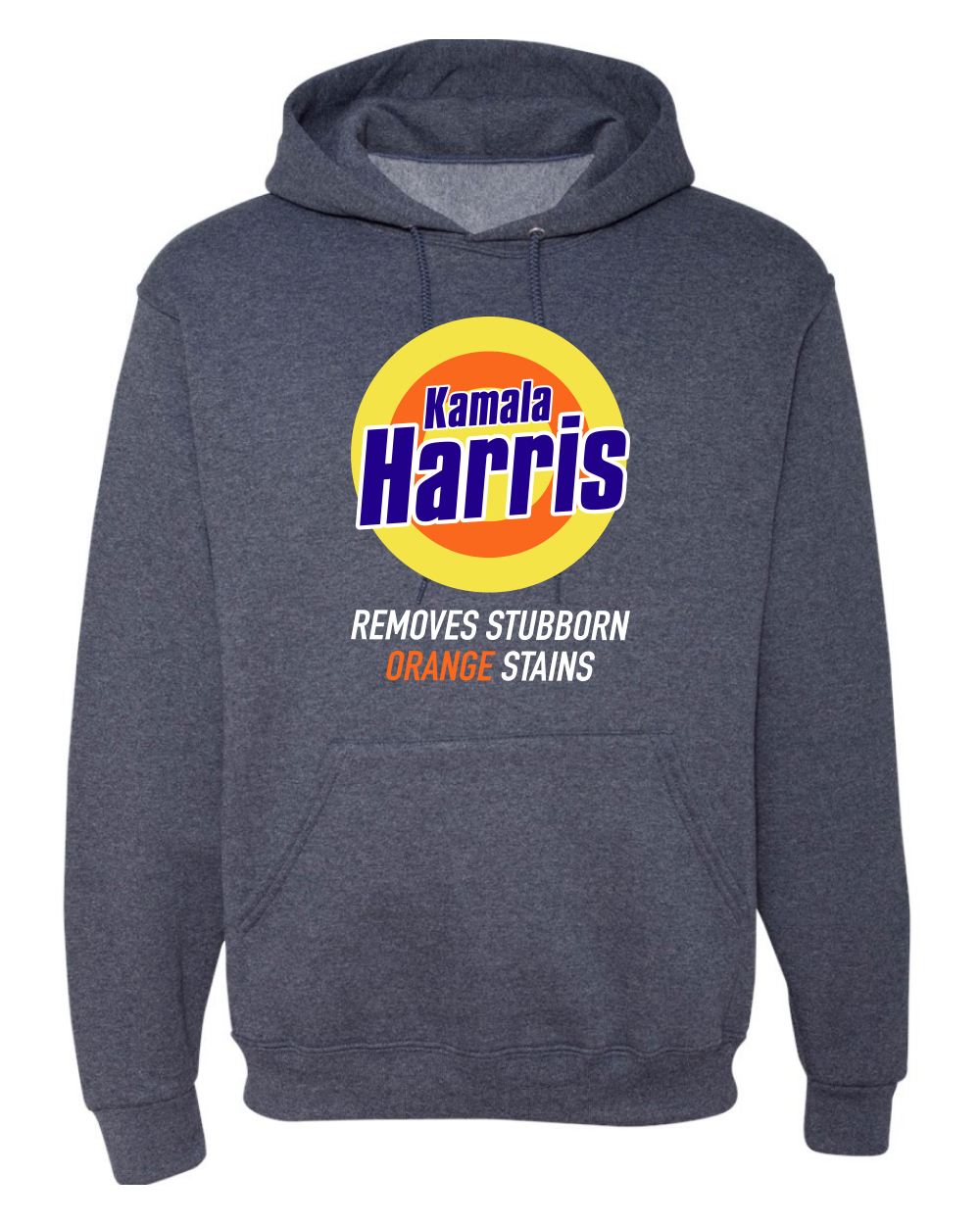 Sudadera con Capucha Kamala Harris Divertida Elimina Manchas Naranja Obstinadas Parodia - Imagen 11 de 11
