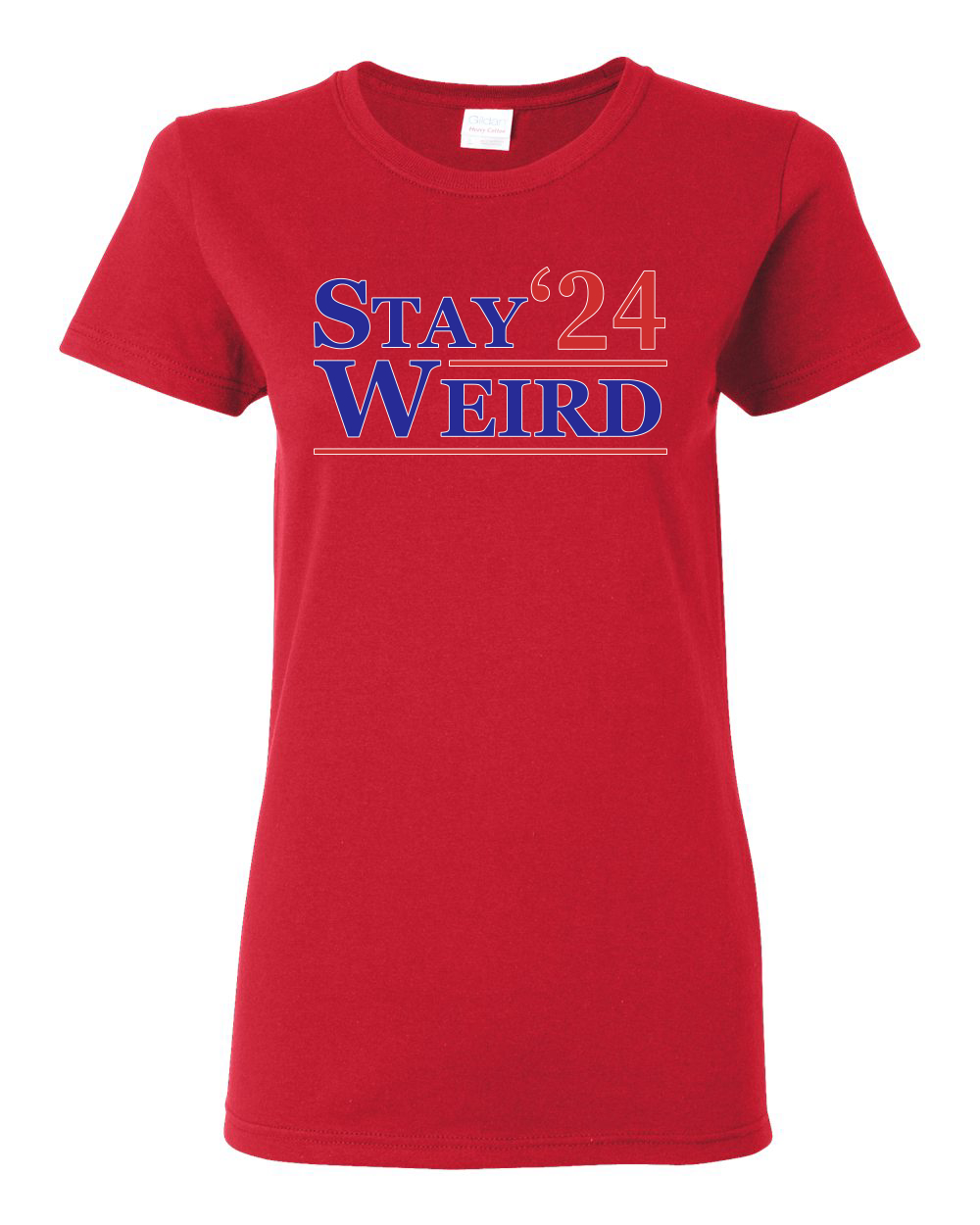 Stay Weird 2024 Funny MAGA Retro Republican USA Election Womens Shirt - Picture 7 of 9