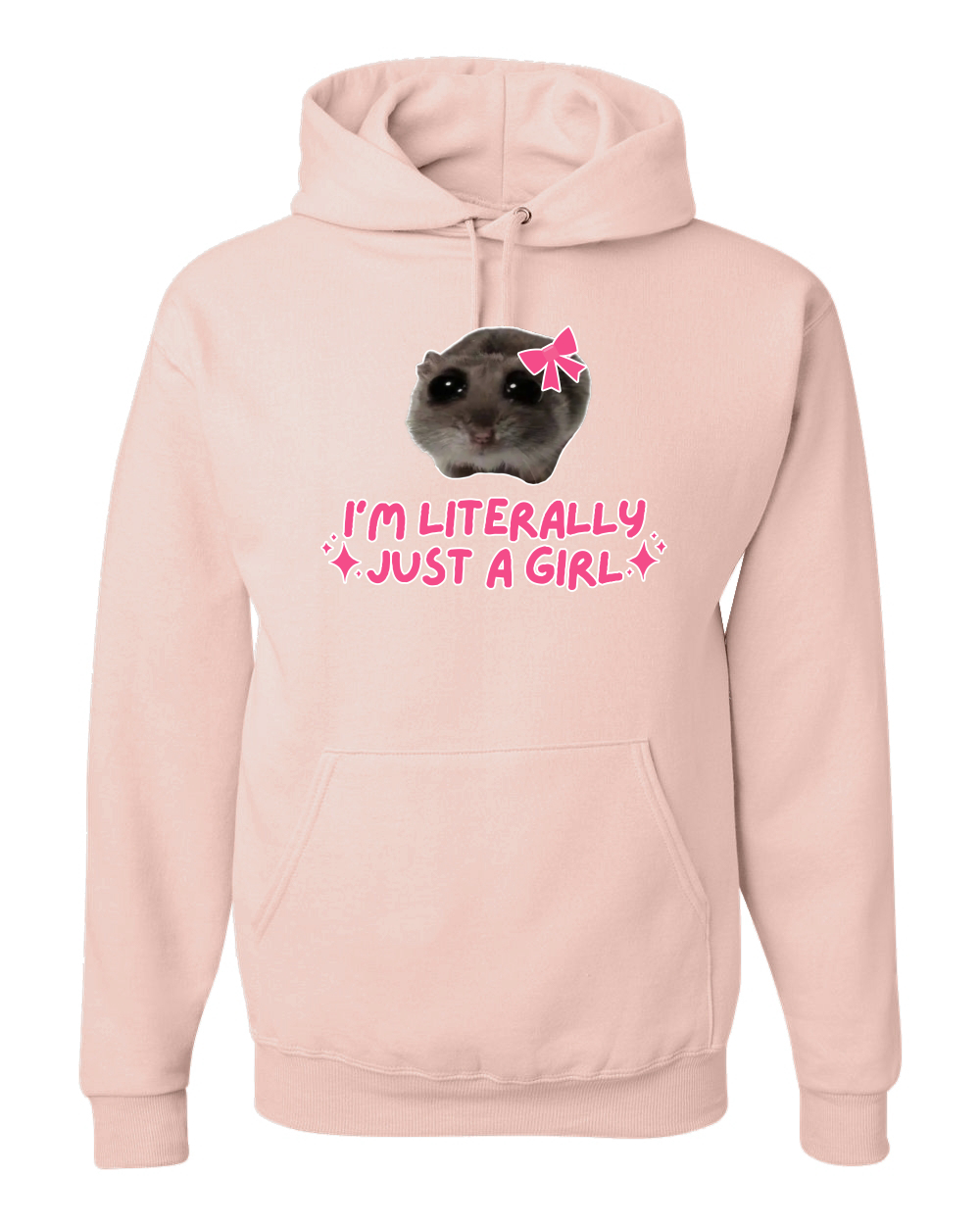 I'm Literally Just a Girl Camisa Divertida Gato Meme Unisex Sudadera con Capucha Sudadera - Imagen 28 de 28