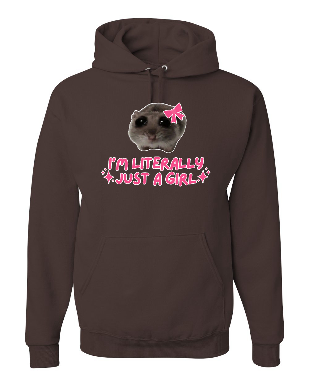 I'm Literally Just a Girl Camisa Divertida Gato Meme Unisex Sudadera con Capucha Sudadera - Imagen 22 de 28