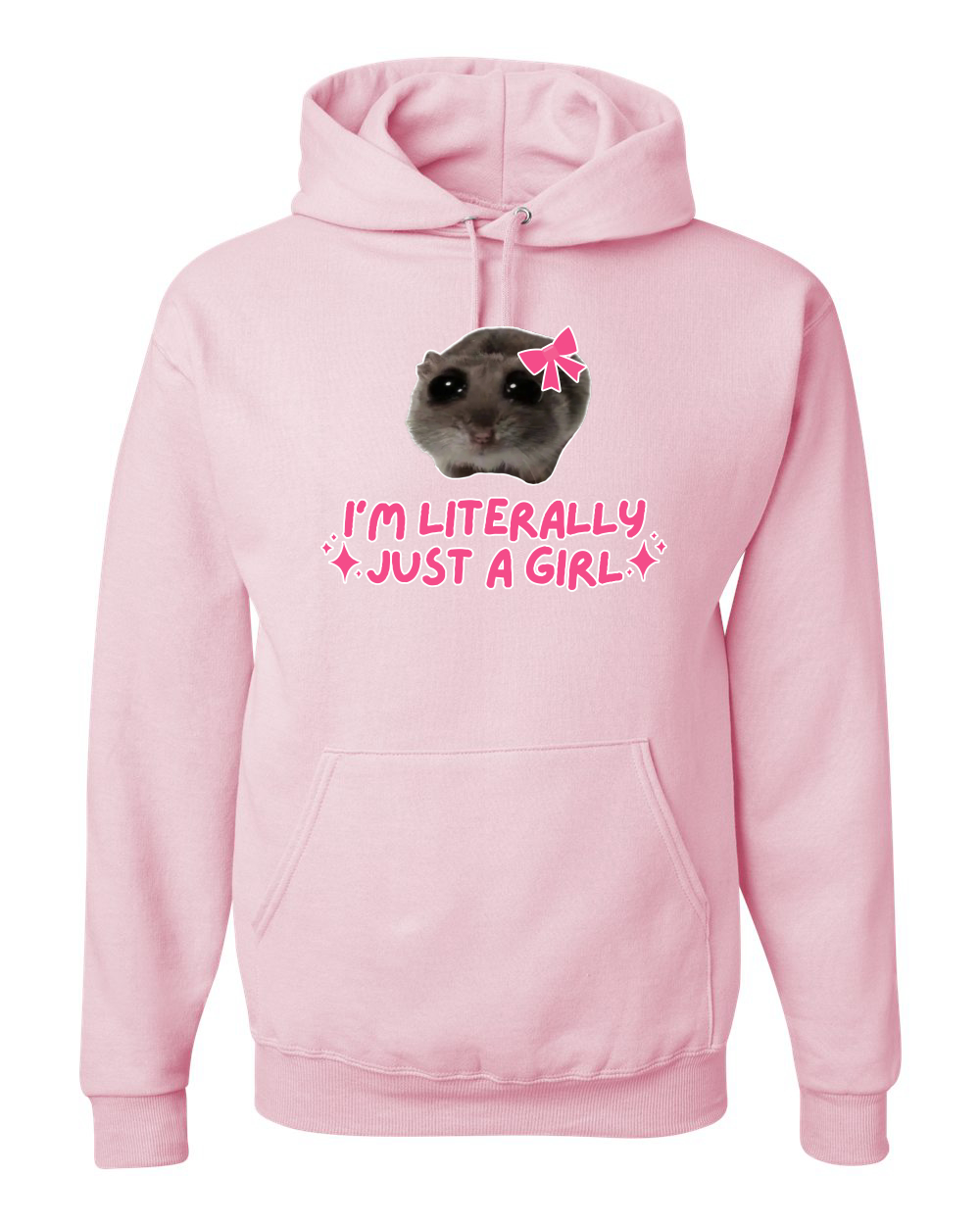 I'm Literally Just a Girl Camisa Divertida Gato Meme Unisex Sudadera con Capucha Sudadera - Imagen 10 de 28