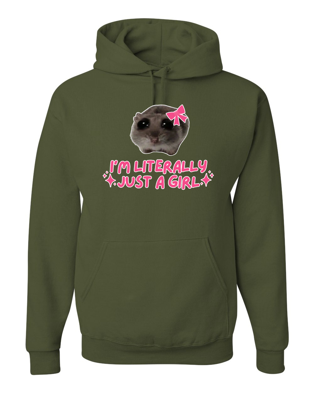 I'm Literally Just a Girl Camisa Divertida Gato Meme Unisex Sudadera con Capucha Sudadera - Imagen 25 de 28