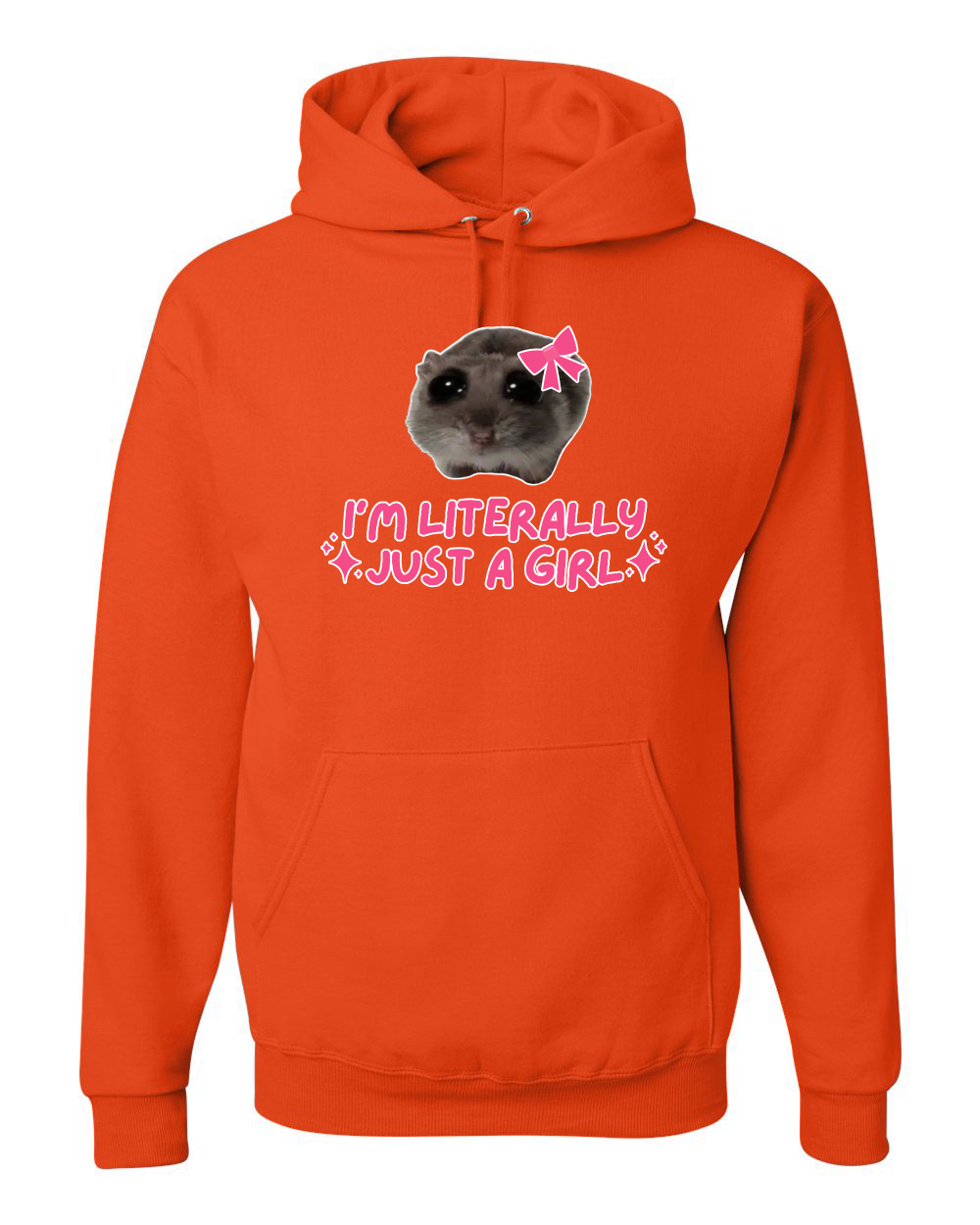 I'm Literally Just a Girl Camisa Divertida Gato Meme Unisex Sudadera con Capucha Sudadera - Imagen 14 de 28