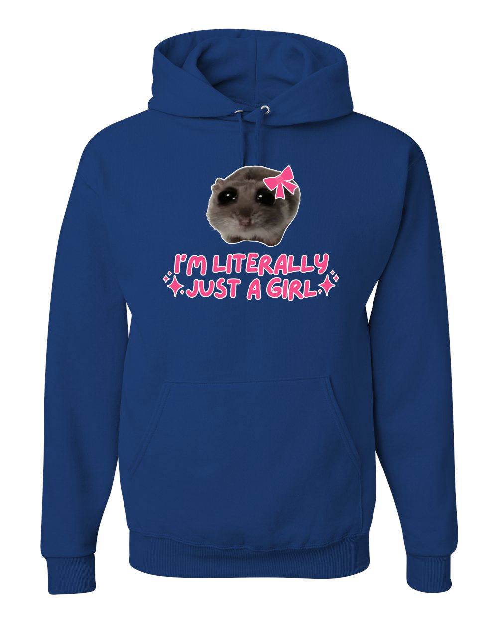I'm Literally Just a Girl Camisa Divertida Gato Meme Unisex Sudadera con Capucha Sudadera - Imagen 17 de 28