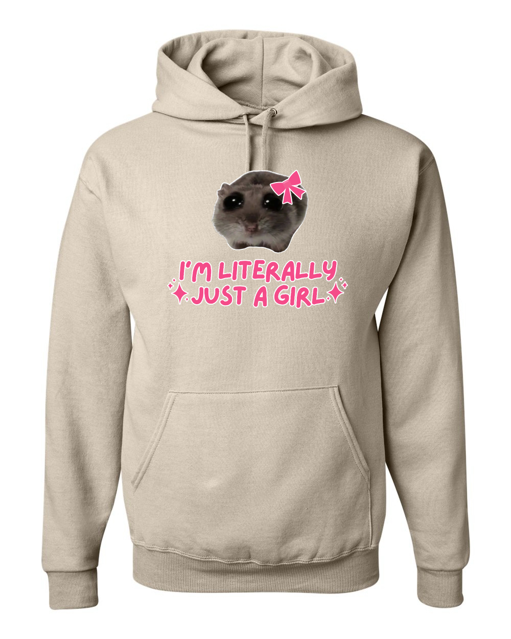 I'm Literally Just a Girl Camisa Divertida Gato Meme Unisex Sudadera con Capucha Sudadera - Imagen 26 de 28