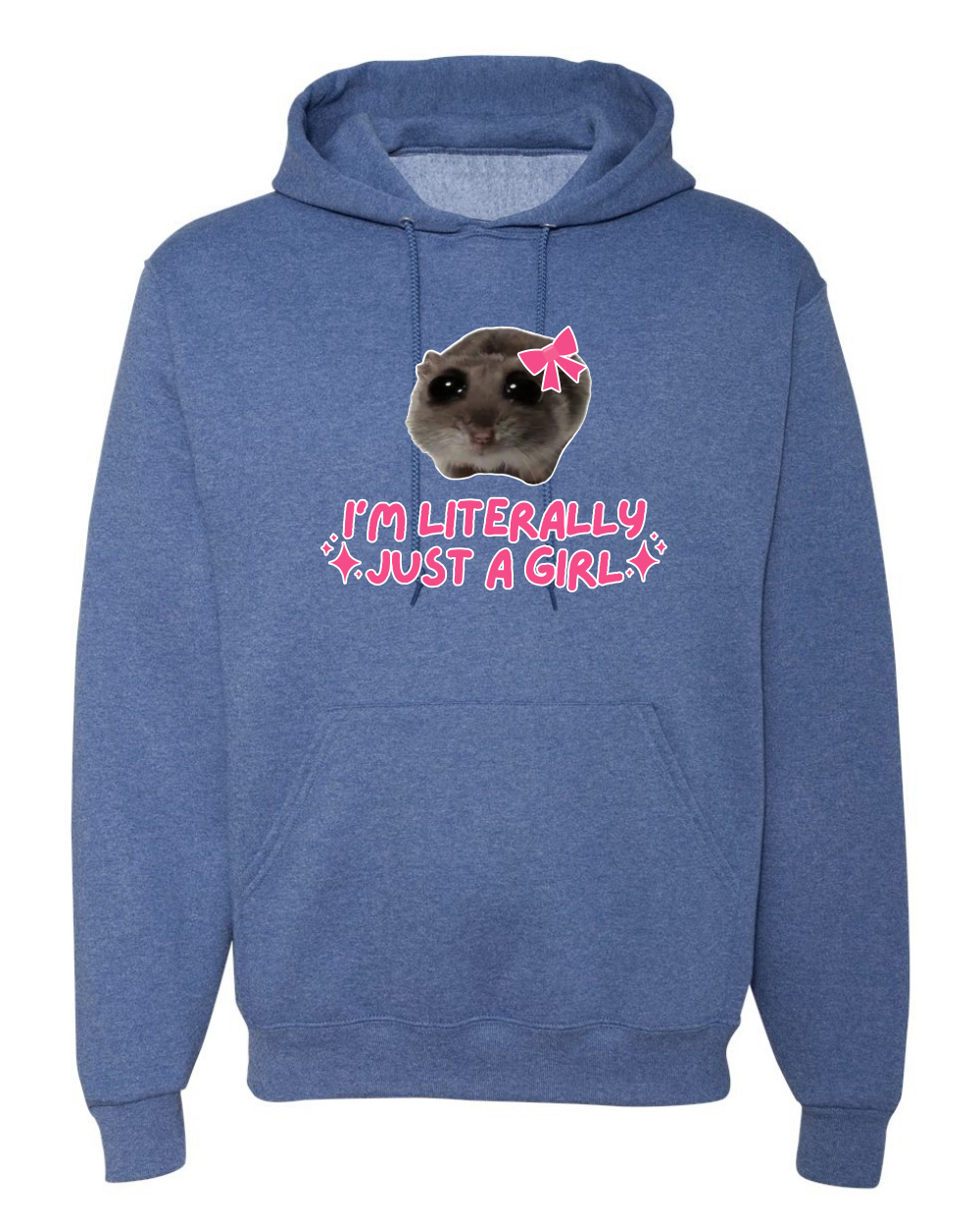 I'm Literally Just a Girl Camisa Divertida Gato Meme Unisex Sudadera con Capucha Sudadera - Imagen 18 de 28
