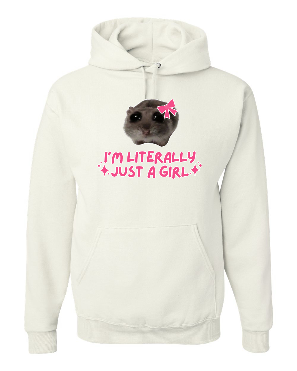 I'm Literally Just a Girl Camisa Divertida Gato Meme Unisex Sudadera con Capucha Sudadera - Imagen 21 de 28