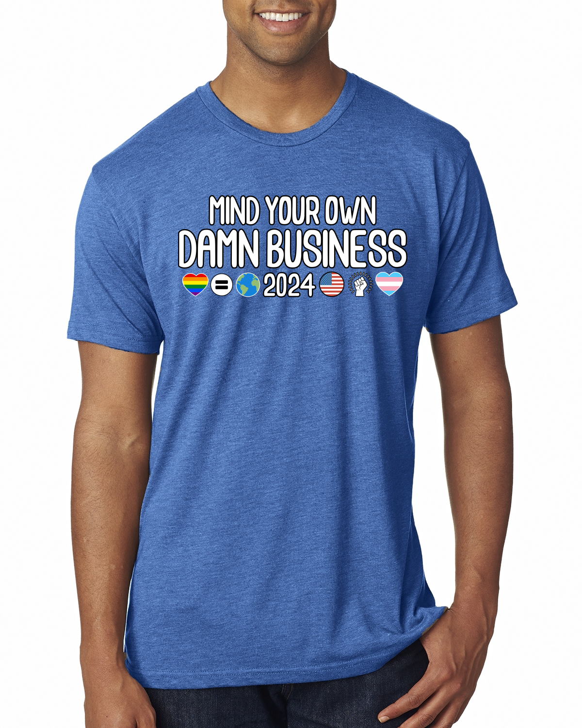 Mind Your Own Damn Business 2024 Pro LGBT Equality Herren Premium T-Shirt - Bild 7 von 8
