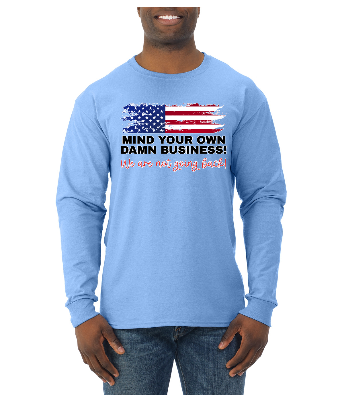 Camisa manga larga Mind Your Own Damn Business, Harris Walz 2024 para hombre - Imagen 11 de 11