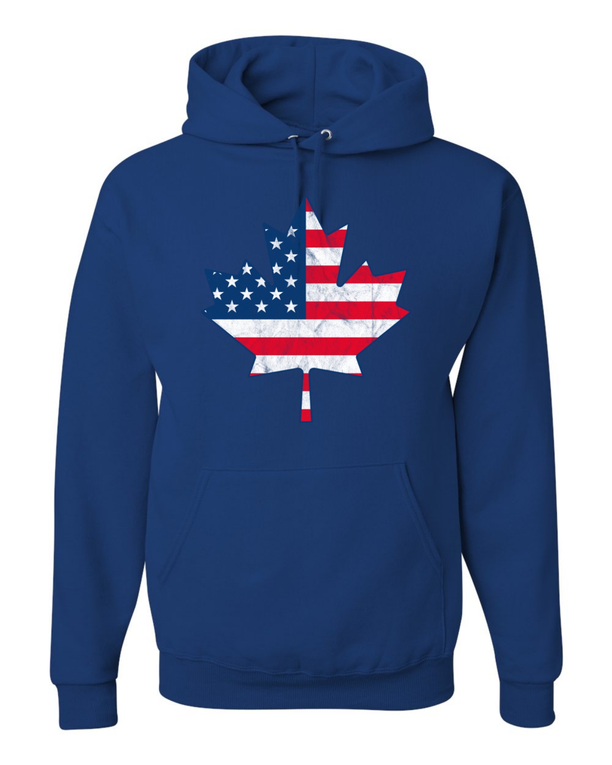 Funny USA Canadian Flag Parody Iconic Canada Maple Leaf Unisex Hoodie Sweatshirt - Picture 8 of 13