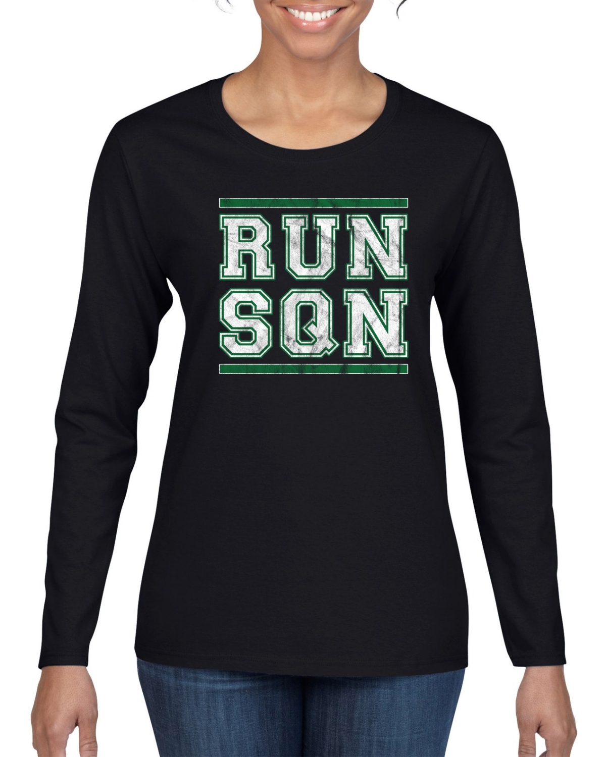 Run SQN 26 Classic Philly PA Sports Birds Football Sports Womens Long Sleeve