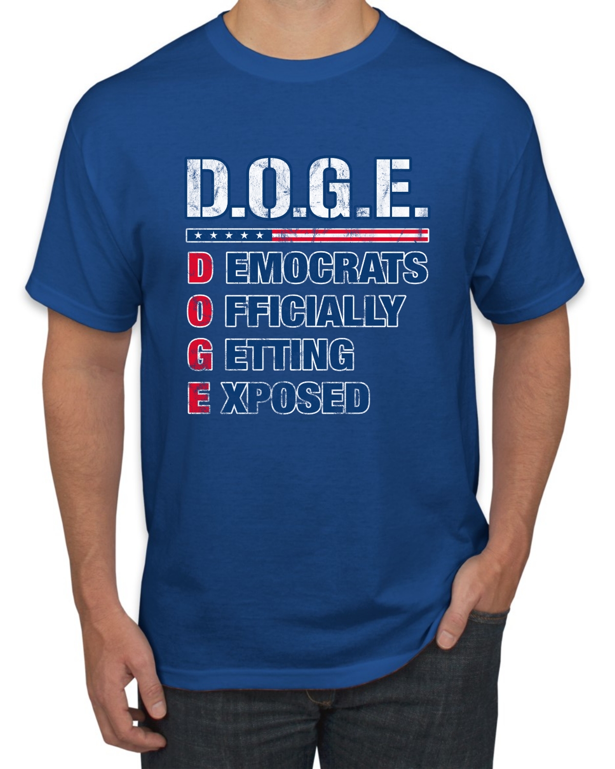 Camiseta para hombre DOGE Democrats oficialmente expuesta acróstica - Imagen 8 de 14