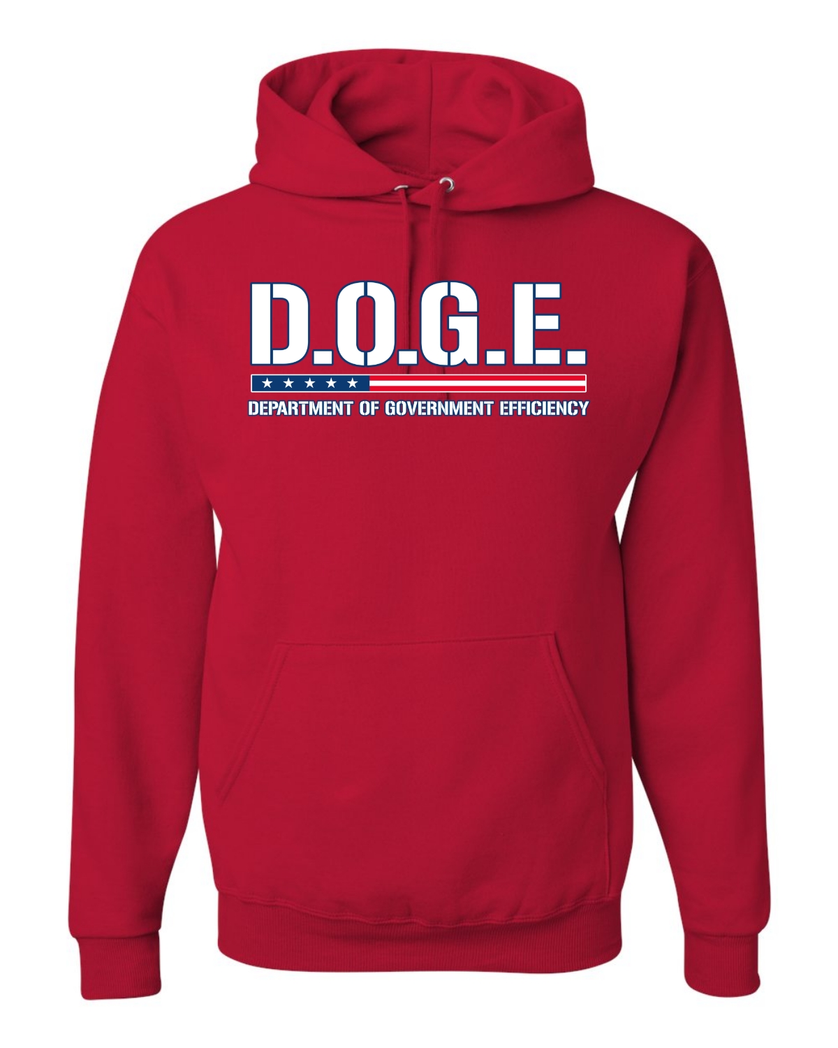 Sudadera con Capucha DOGE Rojo Blanco Azul Rayas, Demócratas - Imagen 7 de 13
