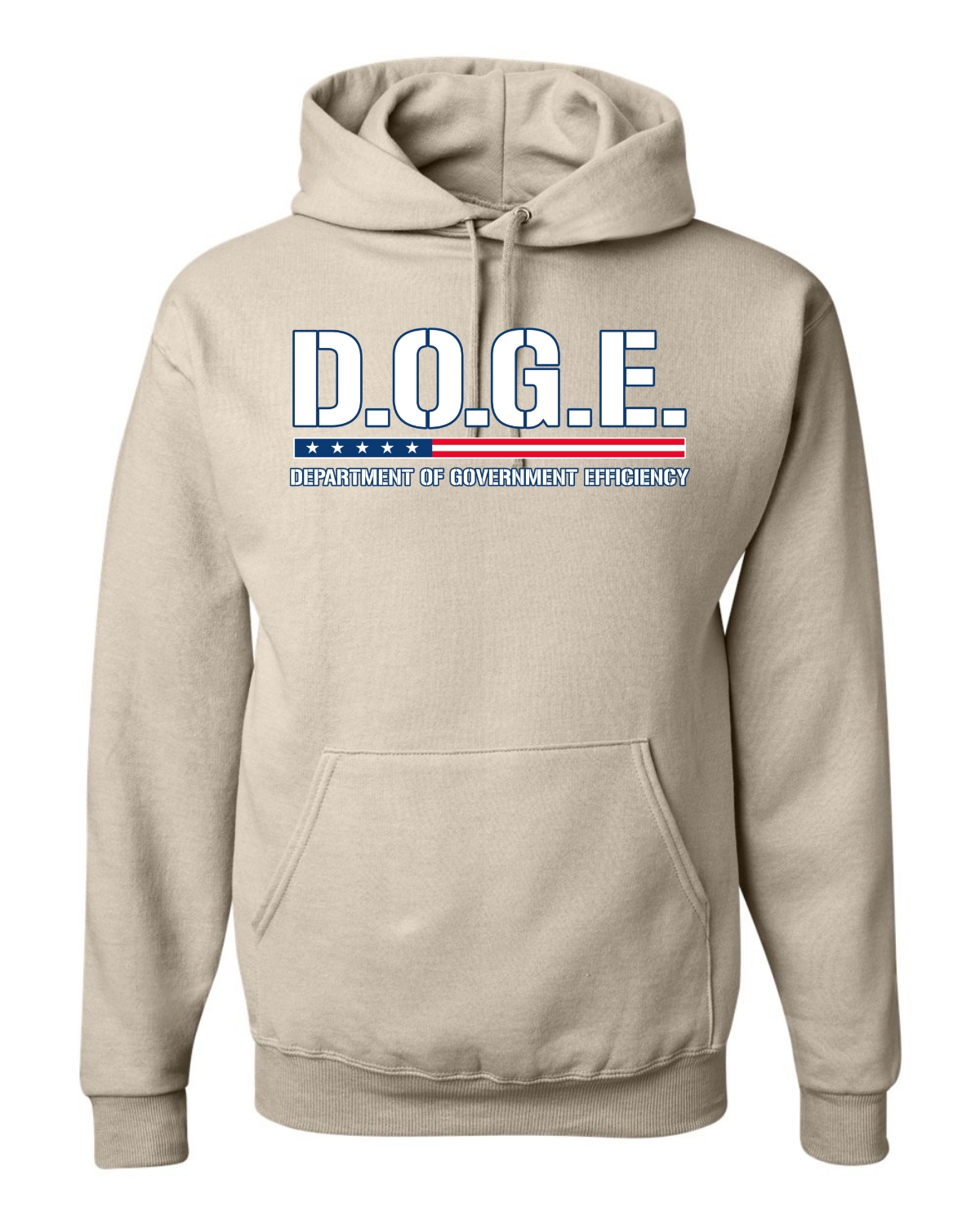 Sudadera con Capucha DOGE Rojo Blanco Azul Rayas, Demócratas - Imagen 13 de 13