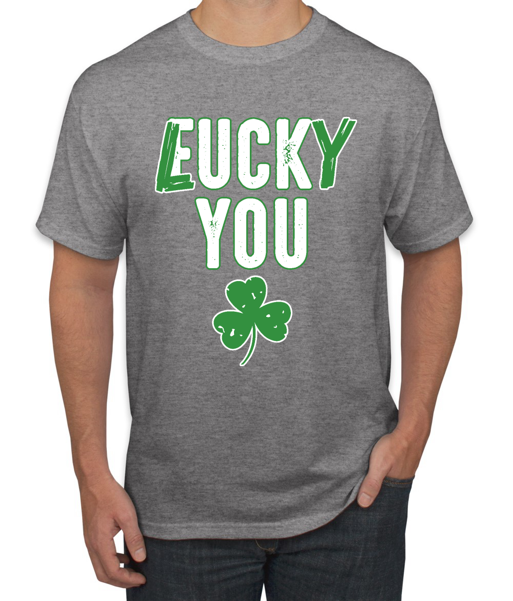 Patrick's Day Gifts for Him Irish AF Shirt Lucky Clover Tshirt for Men Lucky St 