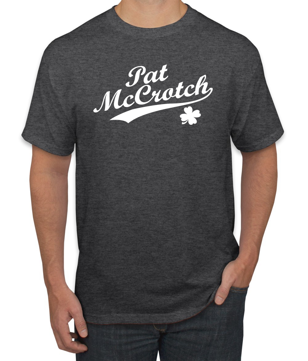 Pat McCrotch Funny Irish Name Drinking St Patricks Day Men Graphic Tshirt - Picture 4 of 7