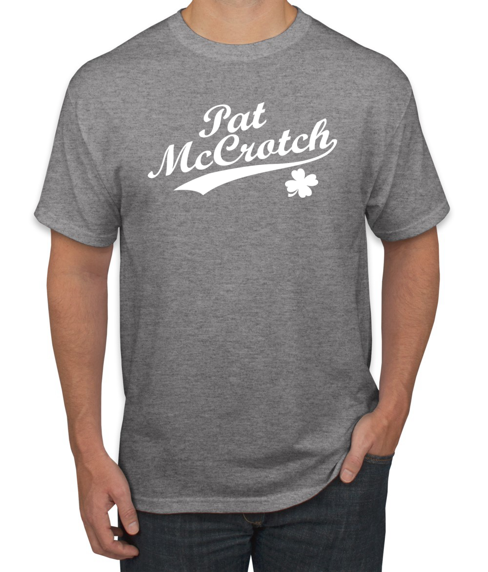 Pat McCrotch Funny Irish Name Drinking St Patricks Day Men Graphic Tshirt - Picture 5 of 7