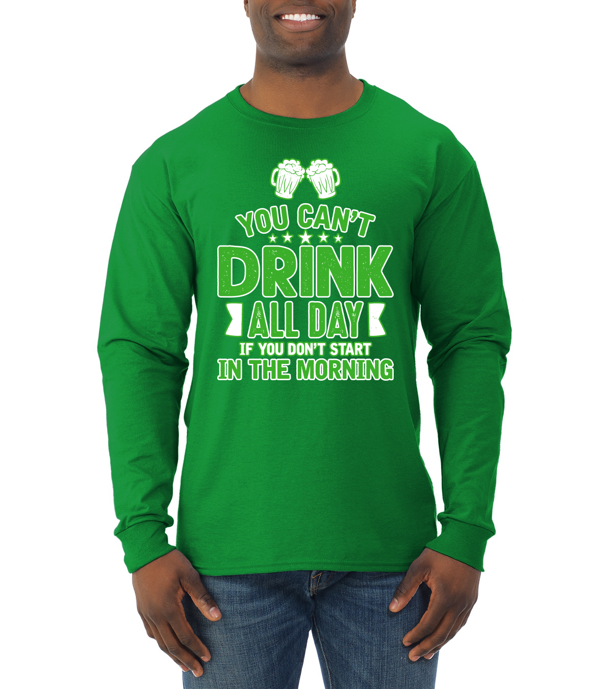 Camisa manga larga You Cant Drink All Day If You Dont Start in The Morning para hombre - Imagen 6 de 6