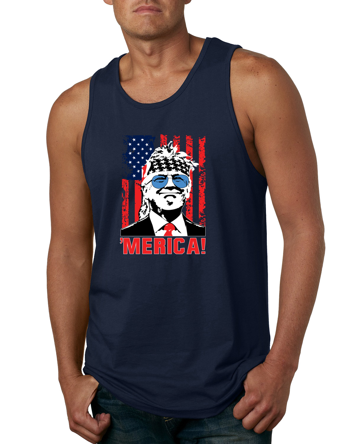 Merica Freedom Trump Classic 80s Men Graphic Tank Top | eBay