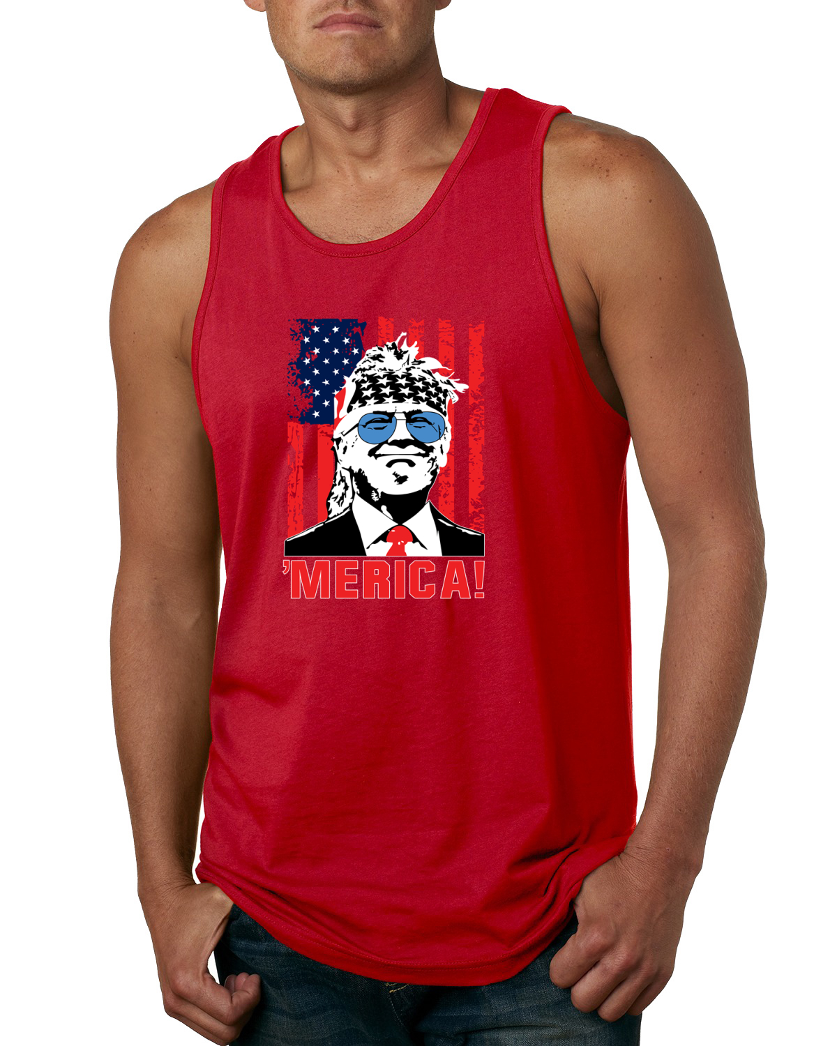 Merica Freedom Trump Classic 80s Men Graphic Tank Top | eBay