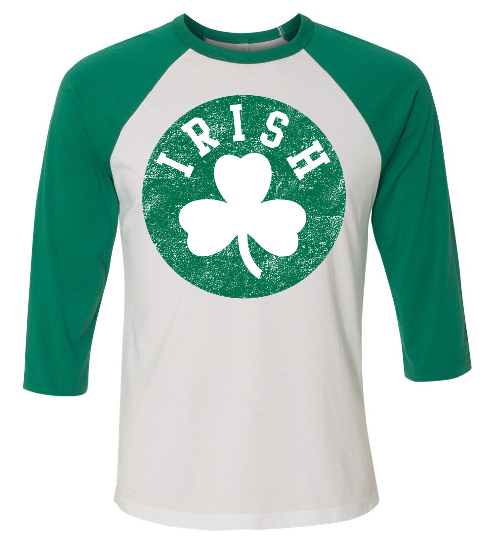 Lucky Shamrock Funny Clover St Patricks Pattys Day Men Women Baseball Tee Shirt - Picture 23 of 27