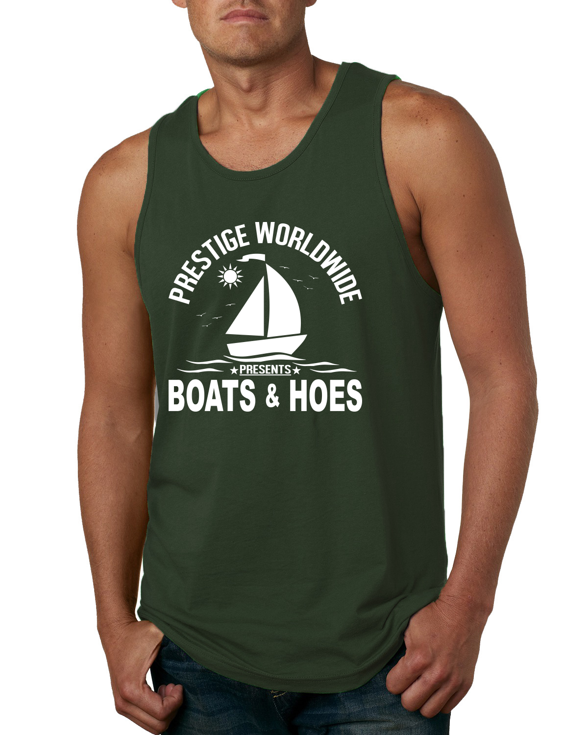 Prestige weltweit lustige Boote und Hacken Popkultur Männer Grafik Tank Top - Bild 4 von 8