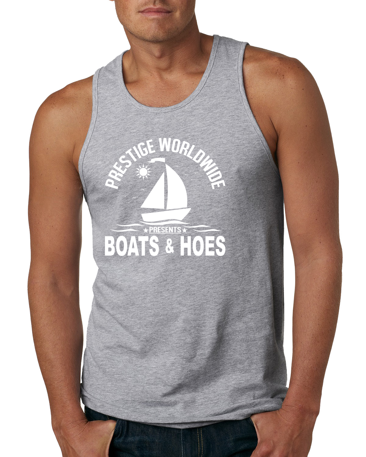 Prestige weltweit lustige Boote und Hacken Popkultur Männer Grafik Tank Top - Bild 5 von 8