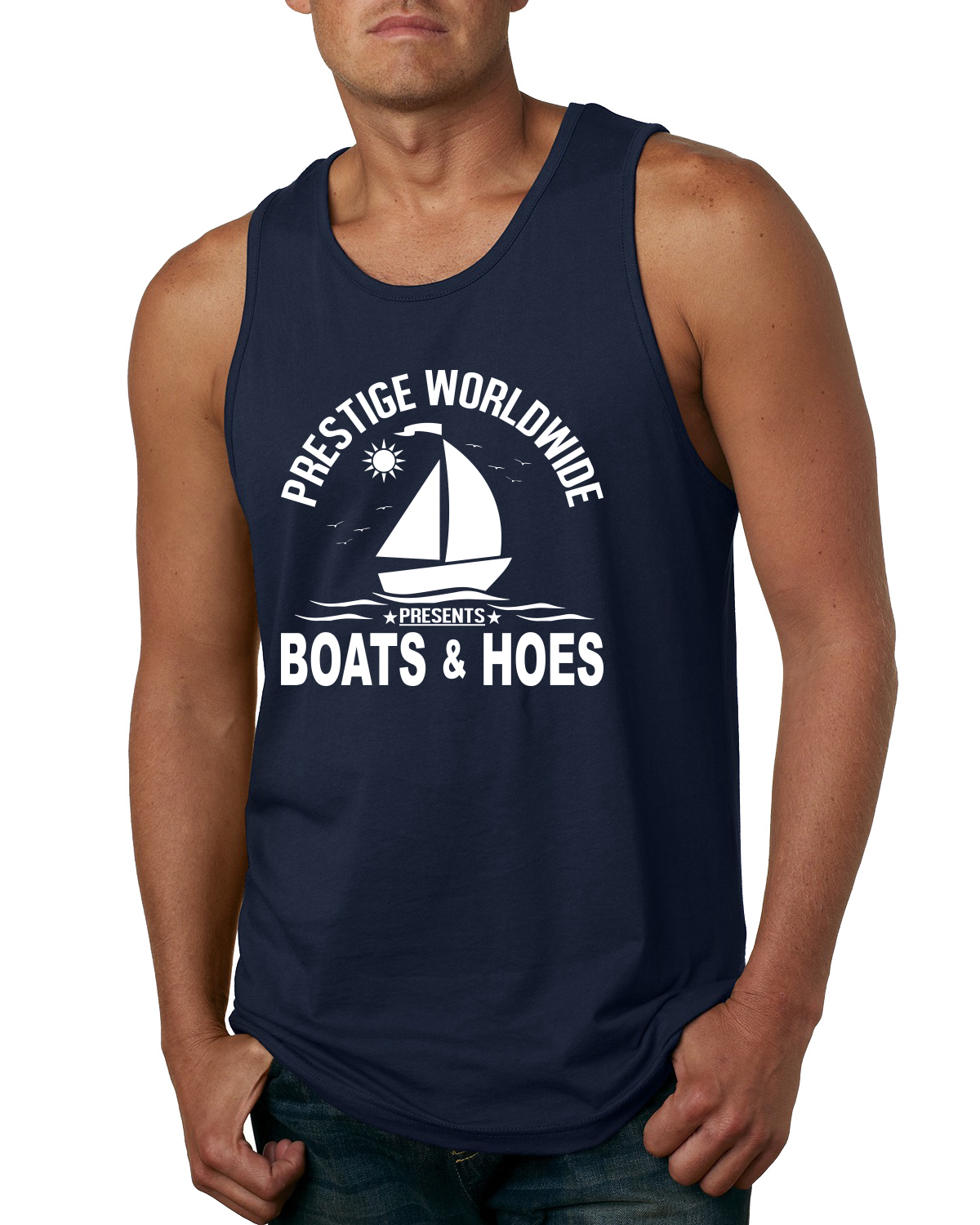 Prestige weltweit lustige Boote und Hacken Popkultur Männer Grafik Tank Top - Bild 6 von 8
