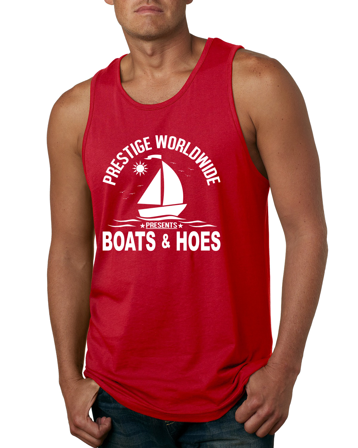 Prestige weltweit lustige Boote und Hacken Popkultur Männer Grafik Tank Top - Bild 7 von 8
