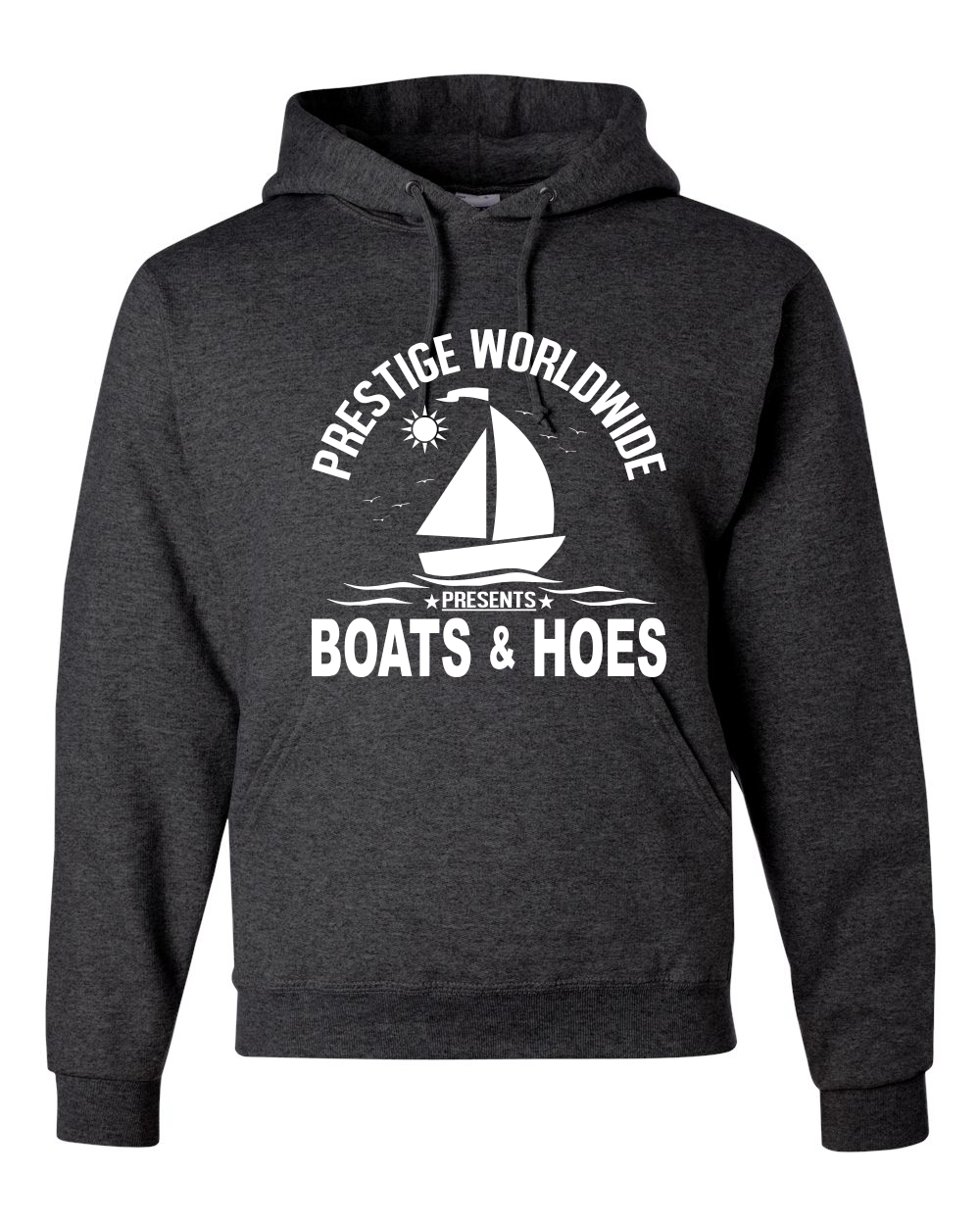 Prestige Worldwide Funny Boats and Hoes Pop Culture Unisex Hooded Sweatshirt