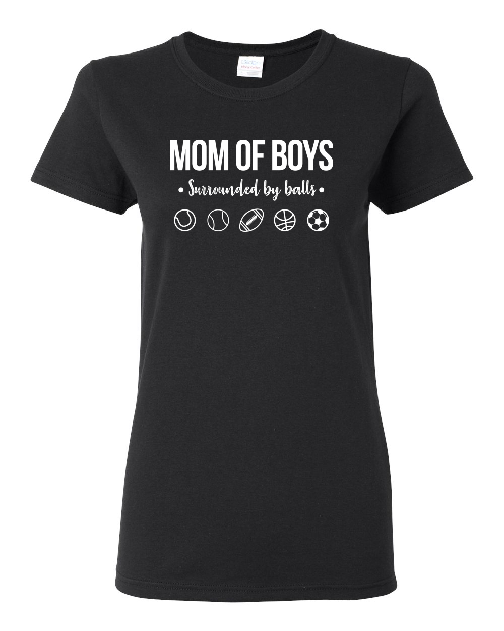 Boy mom shirt surrounded best sale by balls