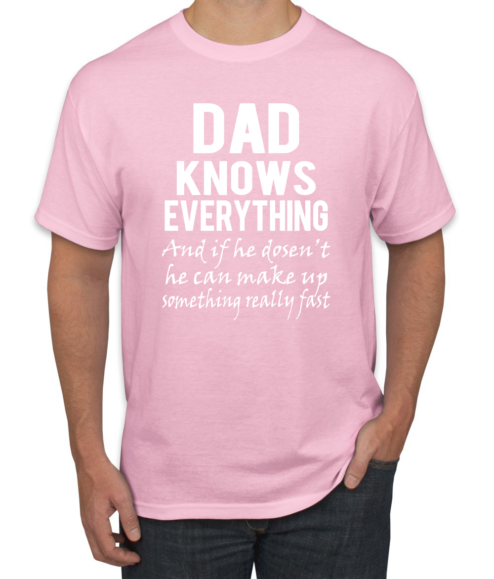 Camiseta divertida del día del padre para hombre Dad Knows Everything Know It All - Imagen 11 de 24