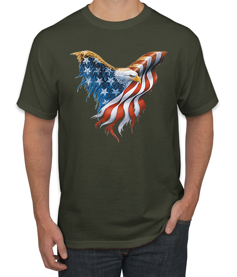 Camiseta para hombre American Flag Eagle - Imagen 14 de 25