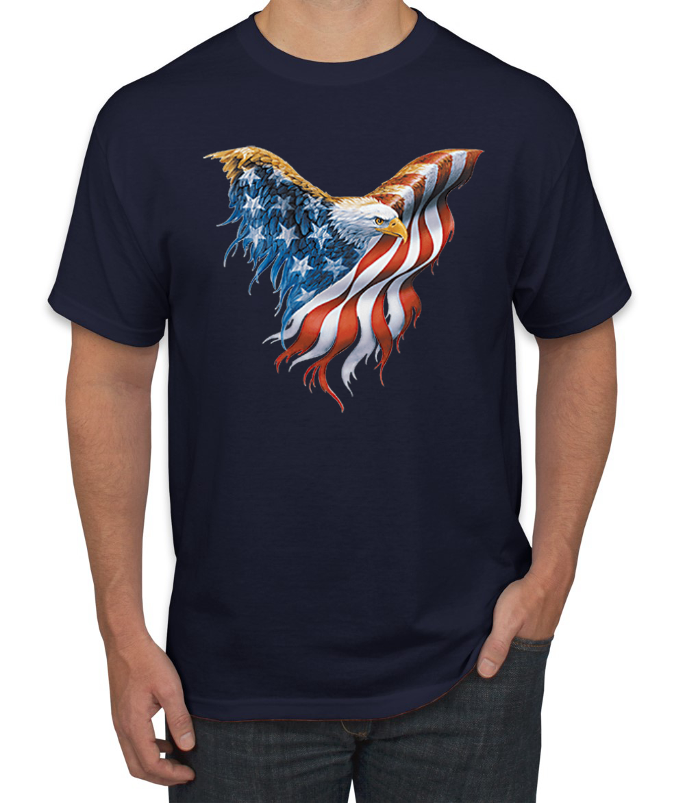 Camiseta para hombre American Flag Eagle - Imagen 16 de 25