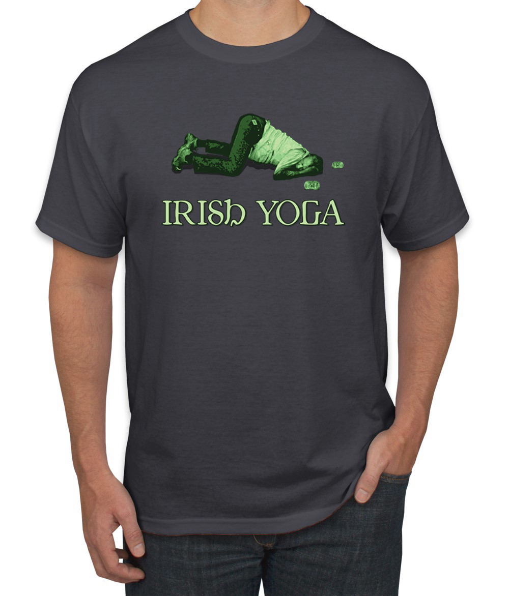 Camiseta gráfica de yoga irlandés divertida fiesta irlandesa día de San Patricio para hombre - Imagen 4 de 6