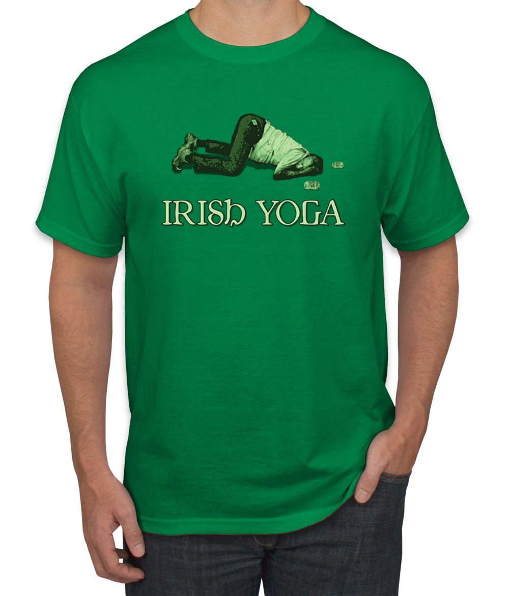 Camiseta gráfica de yoga irlandés divertida fiesta irlandesa día de San Patricio para hombre - Imagen 6 de 6