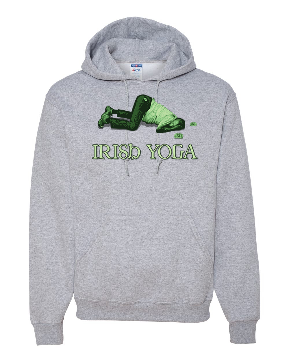 Irish Yoga Funny Irish Party St Patricks Day Hooded Sweater - Picture 5 of 6