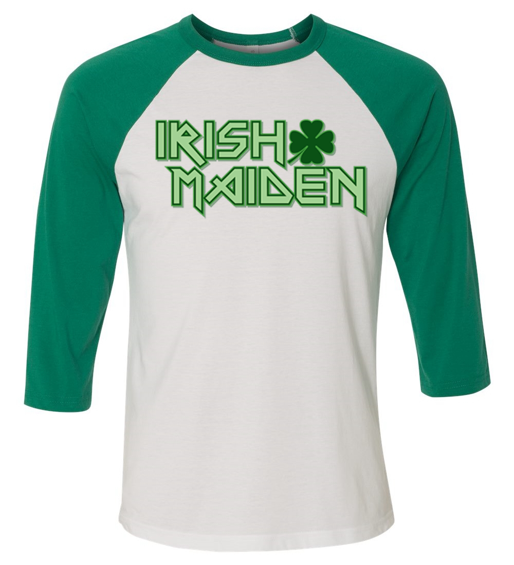 Lucky Shamrock Funny Clover St Patricks Pattys Day Men Women Baseball Tee Shirt - Picture 13 of 27