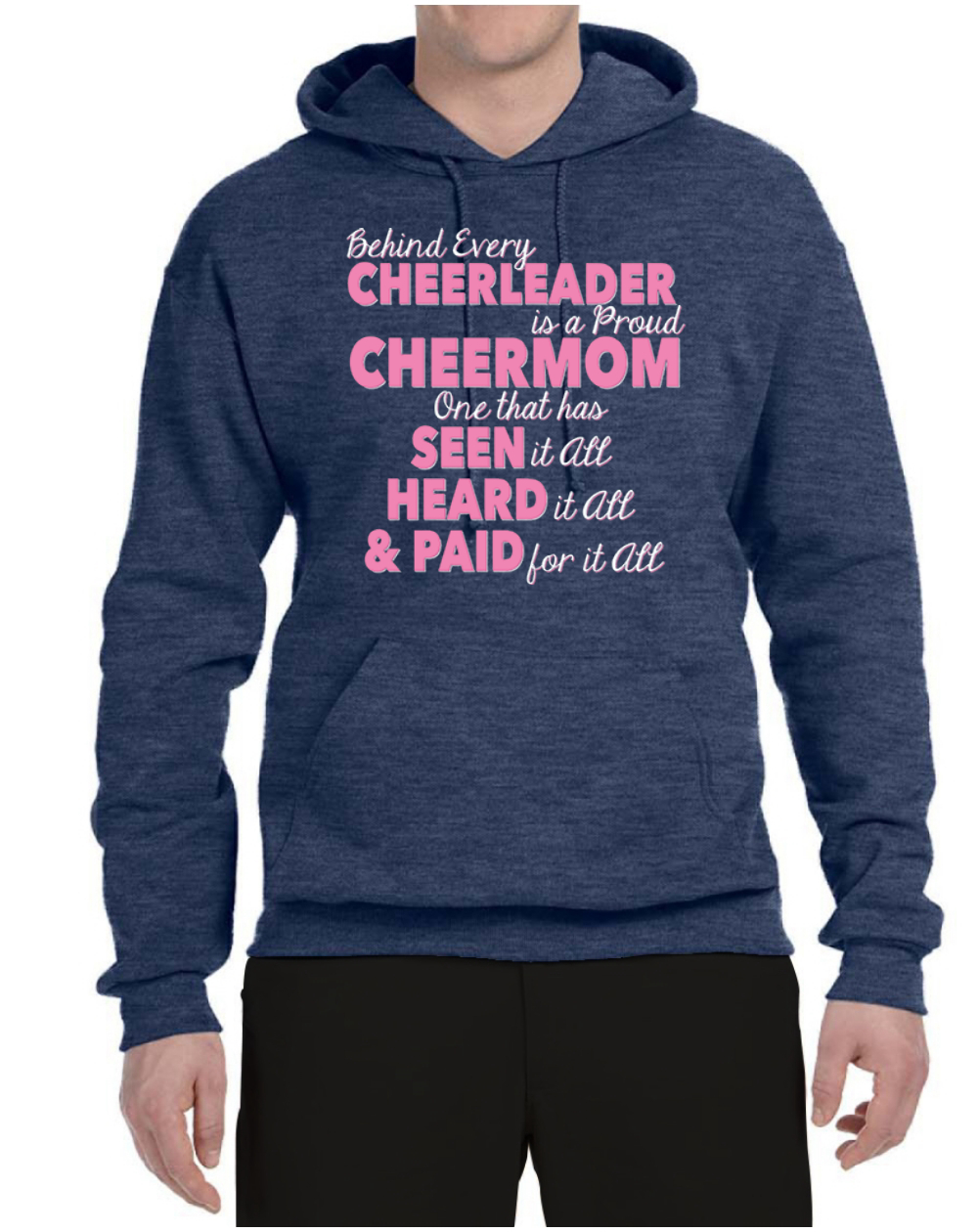 Behind Every Cheerleader Cheer Mom Matching Mothers Day Unisex Hoodies Sweater 