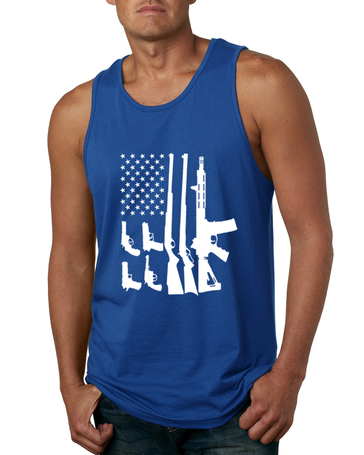 Camiseta sin mangas Surtida Guns Bandera Americana Hombres Gun Pride Segunda Enmienda EE. UU. - Imagen 7 de 7