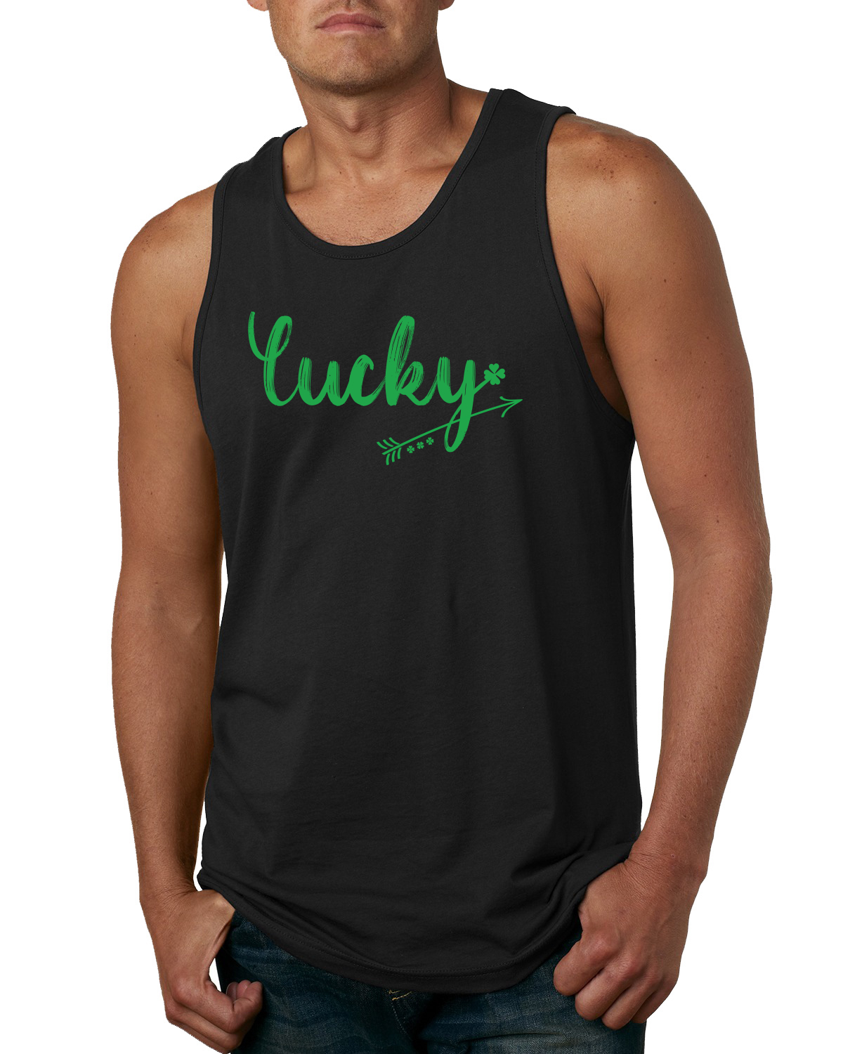 ST. PATRICK'S DAY Lucky Irish Clover Mens Graphic Tank Top $19.99 ...