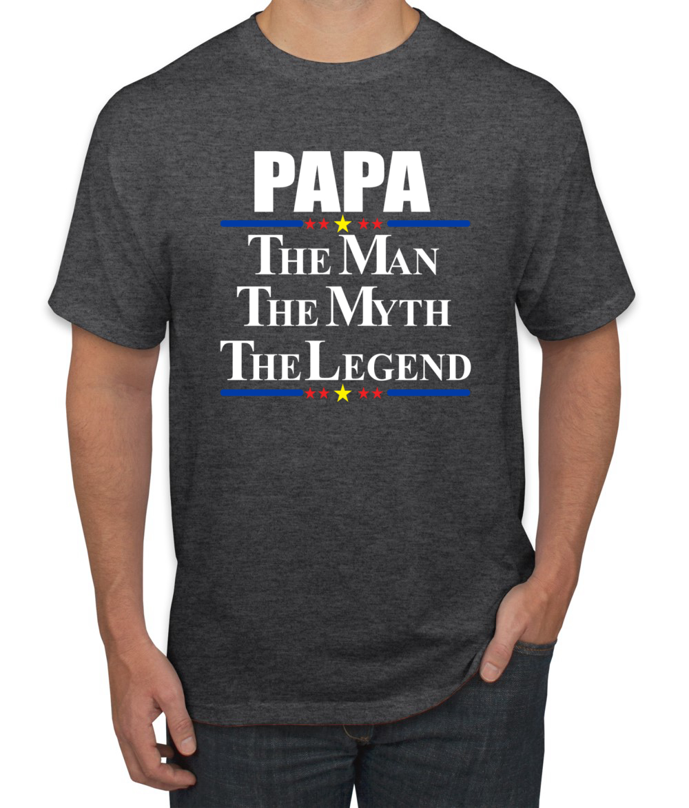 Camiseta Papa El Hombre Mito Leyenda Divertida Día del Padre Regalo Hombres Gráfico Humor T - Imagen 7 de 23