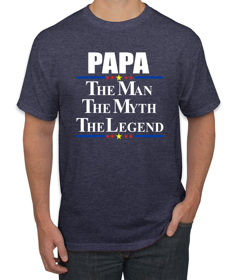 Camiseta Papa El Hombre Mito Leyenda Divertida Día del Padre Regalo Hombres Gráfico Humor T - Imagen 22 de 23