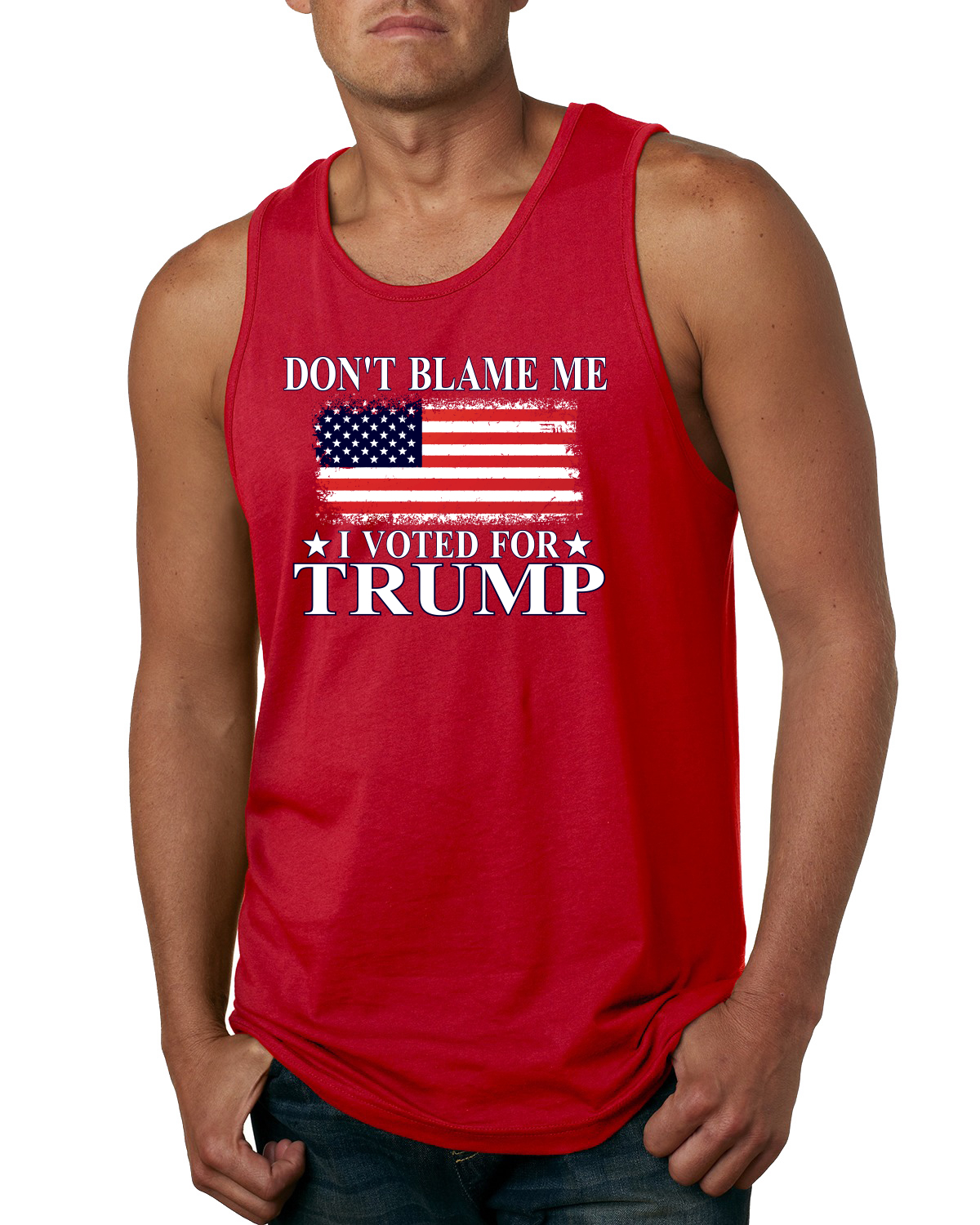 Camiseta sin mangas American Flag Dont Blame Me I Voté por Trump MAGA políticos hombres - Imagen 7 de 9