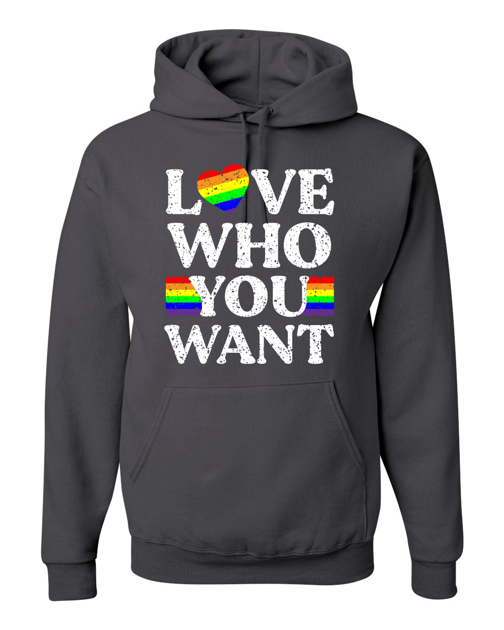 LGBTQ Kapuzenpullover Regenbogen Flagge Love Who You Want LGBT Pride Unisex Grafik - Bild 4 von 19
