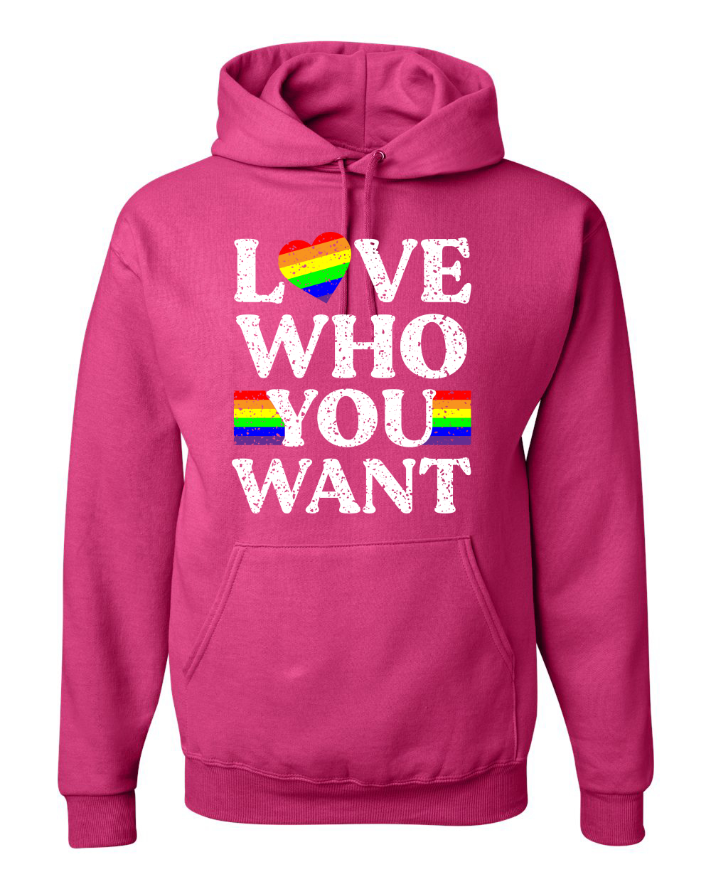 LGBTQ Kapuzenpullover Regenbogen Flagge Love Who You Want LGBT Pride Unisex Grafik - Bild 5 von 19